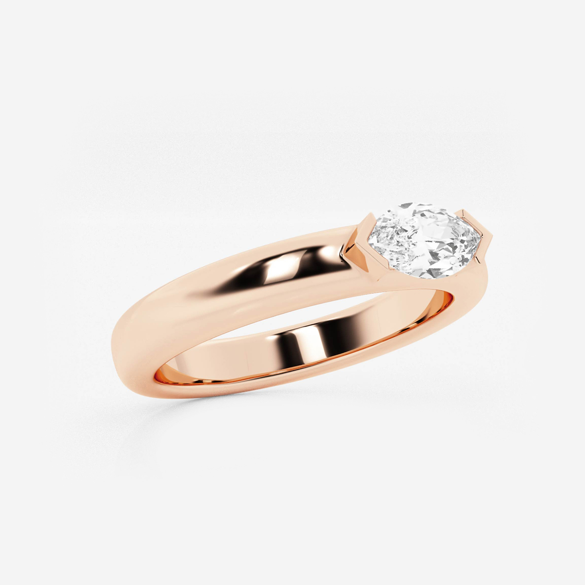Additional Image 1 for  näas 1/2 ctw Marquise Lab Grown Diamond East-West Stackable Ring
